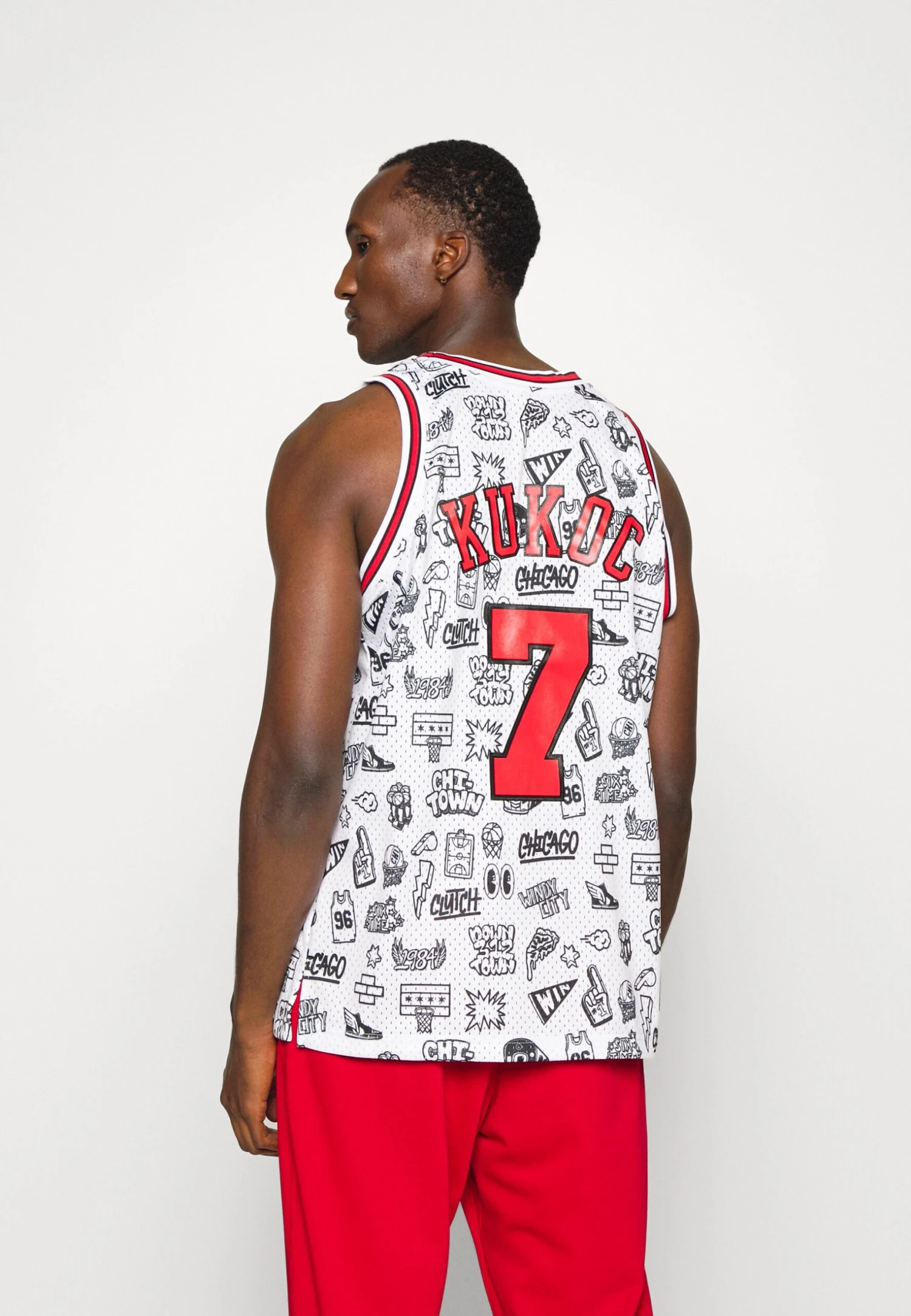 Mitchell & Ness Chicago Bulls Swingman - Equipación De Clubes - White 5 Mitchell & Ness Chicago Bulls Swingman - Equipación De Clubes - White - Imagen 3