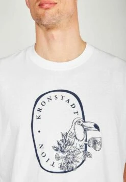 Kronstadt Ledger Organic Recycle - Camiseta Estampada - White -Boss Ventas 036b06232d5b4172a911518ad3df70ef