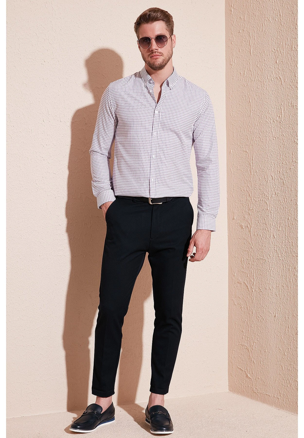 Camisa - Dark Blue Red 6 Camisa - Dark Blue Red - Imagen 4