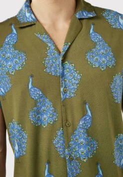 Peacock Button Up - Pijama - Khaki -Boss Ventas 059960997e224cd1b41b36df04a068a0