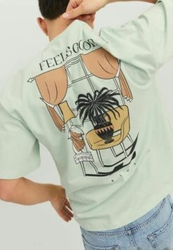 Jack & Jones Jorart Tee Crew Neck - Camiseta Estampada - Celadon -Boss Ventas 0761fbc4448e43bbb18a68981c4109bf