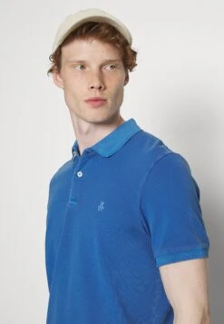 Marc O'Polo Short Sleeve Collar And Cuffs Slits At Hem Emb - Polo - Cool Cobalt -Boss Ventas 0b2aa2bdf0794f16b8bfb1e0dcbd4d1e