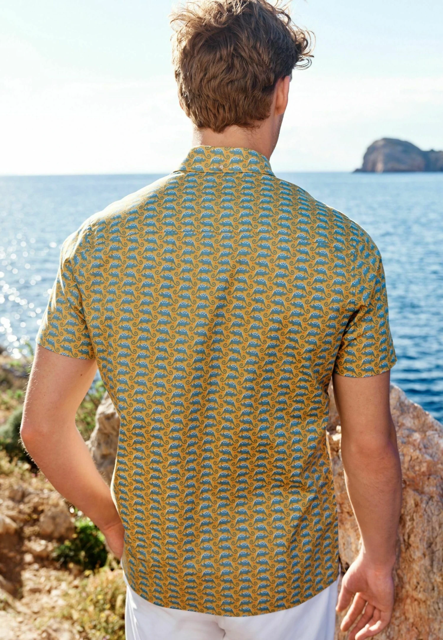 Next Conversational Printed Short Sleeve Standard - Camisa - Yellow 4 Next Conversational Printed Short Sleeve Standard - Camisa - Yellow - Imagen 2