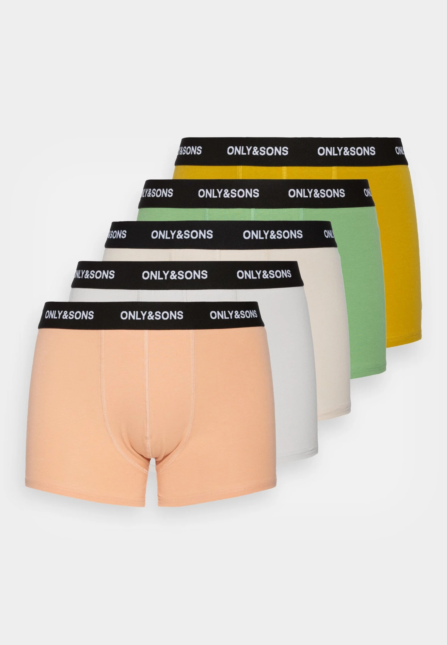 Only & Sons Onskasper Trunks 5 Pack - Culotte - Silver-Coloured 3 Only & Sons Onskasper Trunks 5 Pack - Culotte - Silver-Coloured