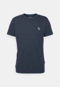 Abercrombie & Fitch Elevated Icon Crew - Camiseta Básica - Dark Blue -Boss Ventas 158a48ab53b445eeb813a3796aecbcae