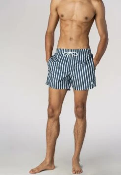 MEY Marco Stripes - Bañador - Yacht Blue