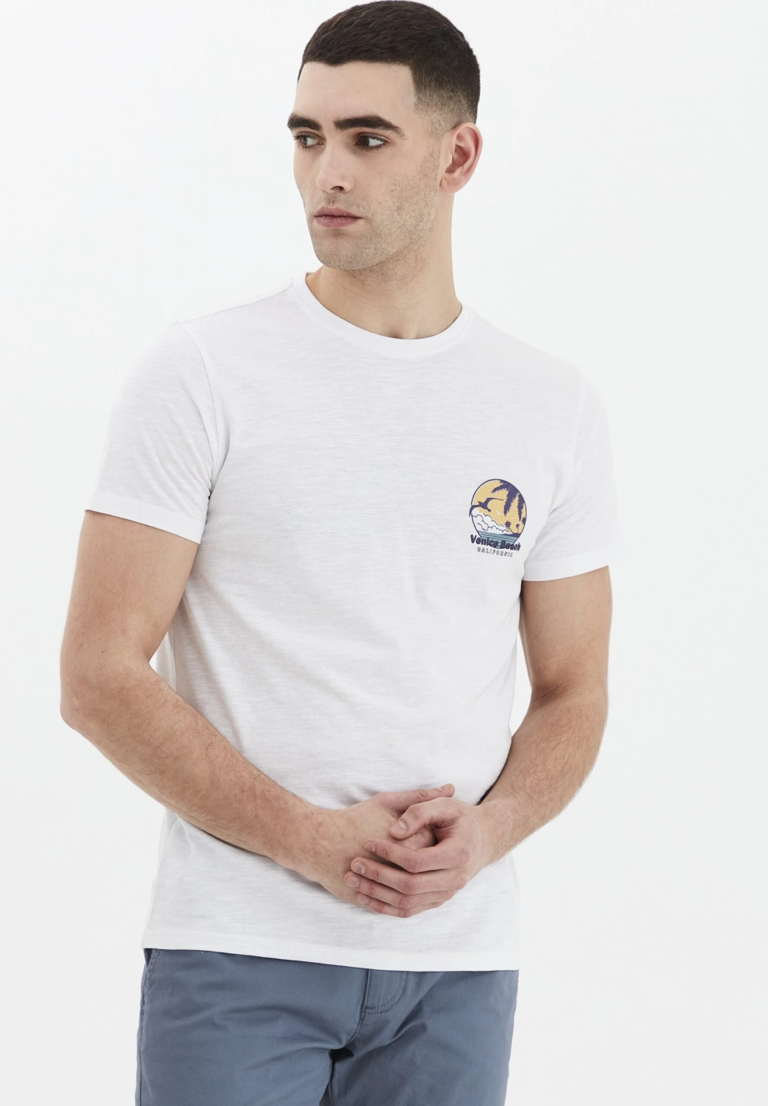 Solid Sdemmo - Camiseta Básica - White 3 Solid Sdemmo - Camiseta Básica - White