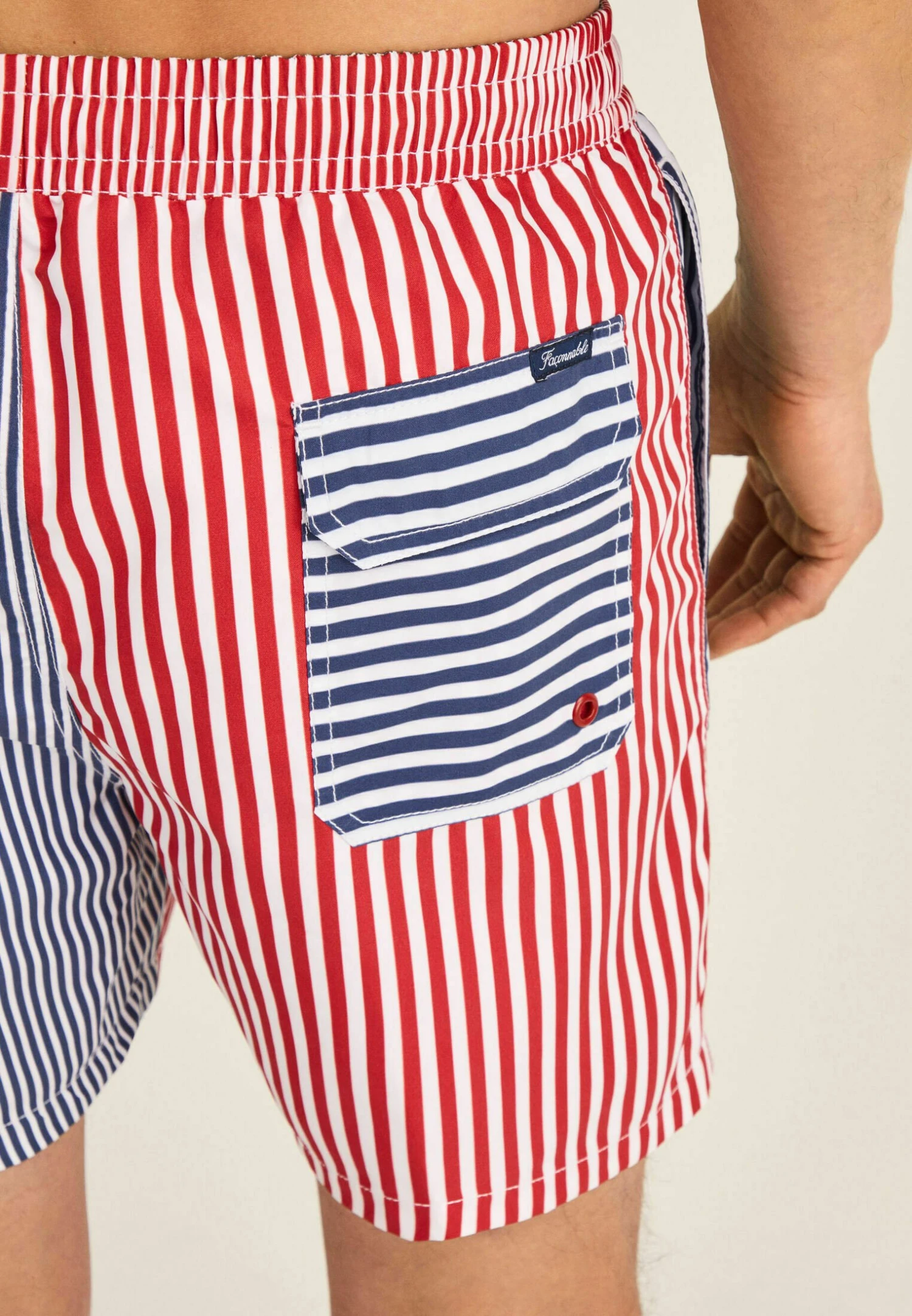 FACONNABLE Block Stripe - Bañador - Navy 7 FACONNABLE Block Stripe - Bañador - Navy - Imagen 5