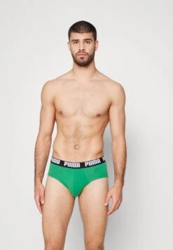 Puma Basic Brief 2 Pack - Braguitas - Black/Green -Boss Ventas 1cc097b41ac44d8f840befd2fa7a5ef2