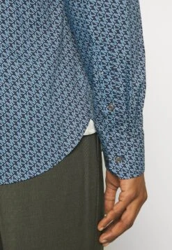 Michael Kors Diagonal Print Slim Shirt - Camisa - Navy -Boss Ventas 1cc1a64dc9514c7d9d9ffe5a02276d4e