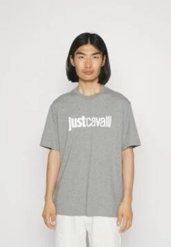 JUST CAVALLI Magliette - Camiseta Estampada - Grey