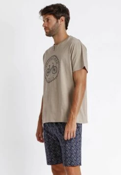 Manga Corta Bikely Para - Pijama - Beige -Boss Ventas 1da21ce9717648e99d8dfa9dd31e29f9