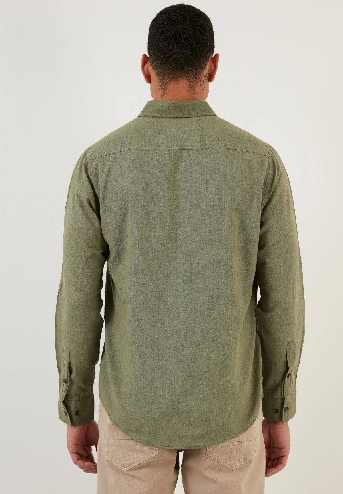 Regular Fit - Camisa - Khaki 7 Regular Fit - Camisa - Khaki - Imagen 5