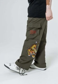 Ed Hardy Double Tiger - Pantalones Cargo - Dusty Olive -Boss Ventas 2059ba41cd1241eaa6f211d614e89ea0