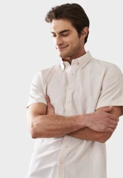 Short Sleeved - Camisa - White Beige -Boss Ventas 22d05b1d1b6542a4aeeb5f653b14606b