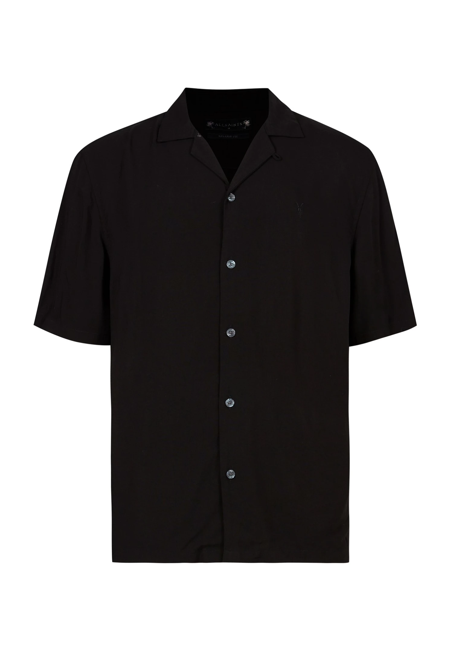 AllSaints Venice Ss - Camisa - Black 8 AllSaints Venice Ss - Camisa - Black - Imagen 6