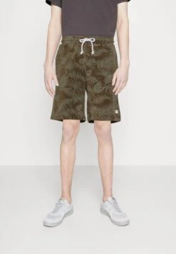 Casual Jacquard Terry - Shorts - Green