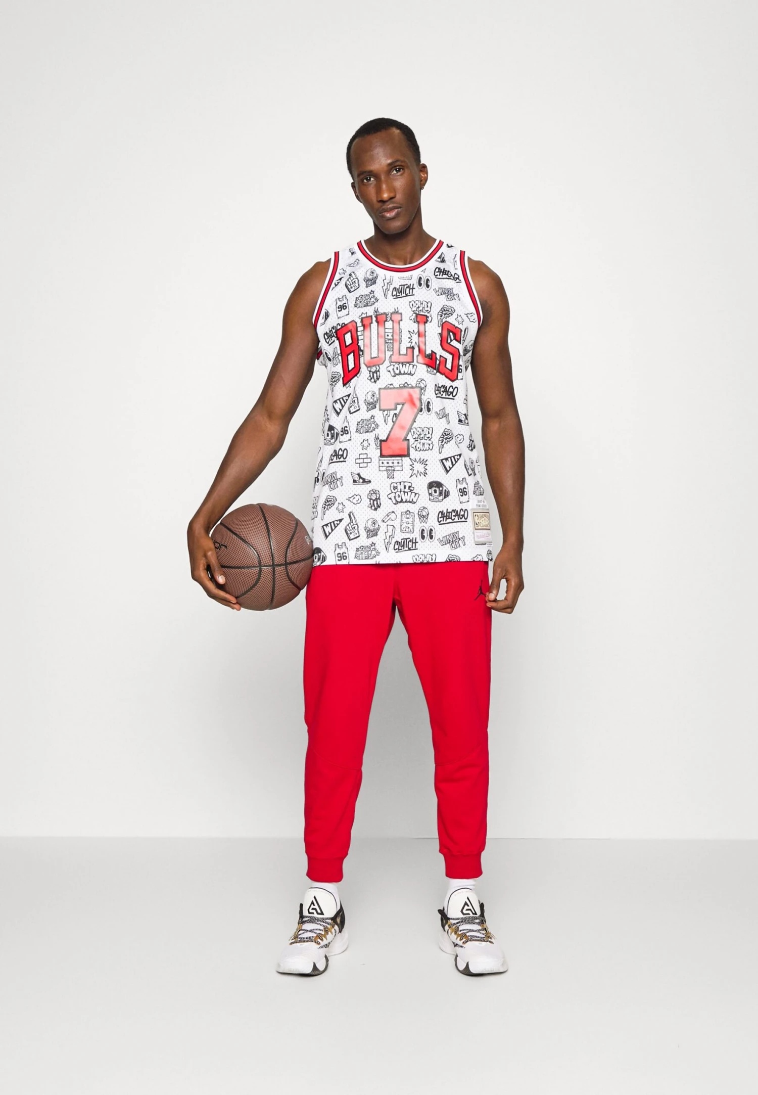 Mitchell & Ness Chicago Bulls Swingman - Equipación De Clubes - White 4 Mitchell & Ness Chicago Bulls Swingman - Equipación De Clubes - White - Imagen 2