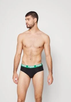 Puma Basic Brief 2 Pack - Braguitas - Black/Green
