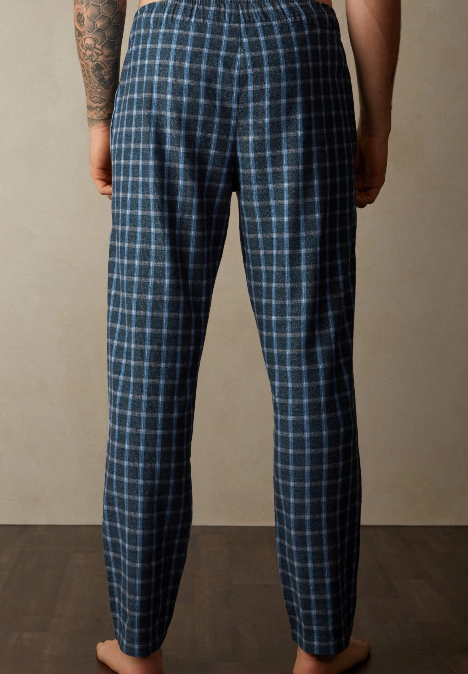 Intimissimi Mit Karomuster - Pantalón De Pijama - Blau Check Mouline 4 Intimissimi Mit Karomuster - Pantalón De Pijama - Blau Check Mouline - Imagen 2