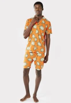 Turtles Button Up Set - Pijama - Orange