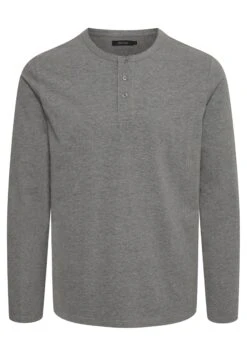 Matinique Majerma Grandad - Camiseta De Manga Larga - Medium Grey Melange -Boss Ventas 406bda48d6d94936b7b6e5a2a5a37016