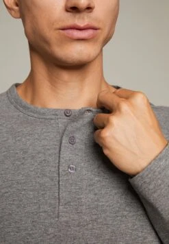 Matinique Majerma Grandad - Camiseta De Manga Larga - Medium Grey Melange -Boss Ventas 47bc55a12e68405b8e5d9c764e8613cd