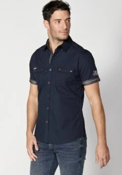 Koroshi Short Sleeve - Camisa - Navy -Boss Ventas 481698d5af6440ed82d6510d7271d667