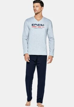 Eden Park Set - Pijama - Bleu -Boss Ventas 48c9136ab1e94e0d9a65fb149c4a1f84