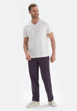 Embroidered - Pantalón De Pijama - Navy