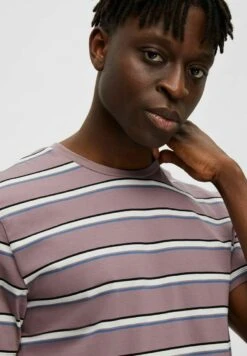 Selected Homme Gestreiftes - Camiseta Estampada - Wistful Mauve -Boss Ventas 4ceb2082a2ac47299641d5984255ca5c