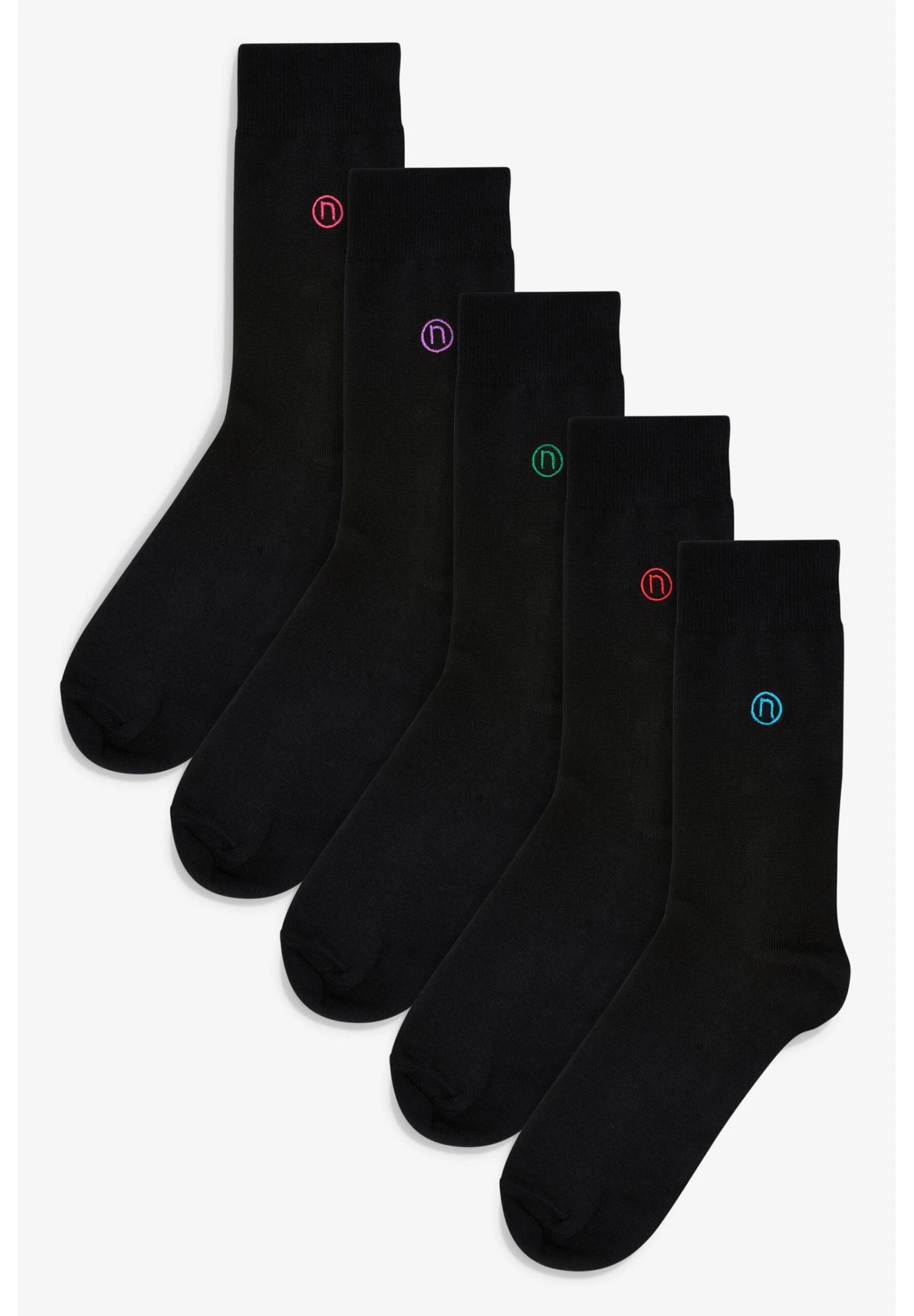 Next 5 Pack N Logo - Calcetines - Black 3 Next 5 Pack N Logo - Calcetines - Black