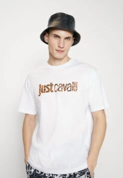 JUST CAVALLI Magliette - Camiseta Estampada - White -Boss Ventas 51173809a032440e96e06d33b4a7cf44