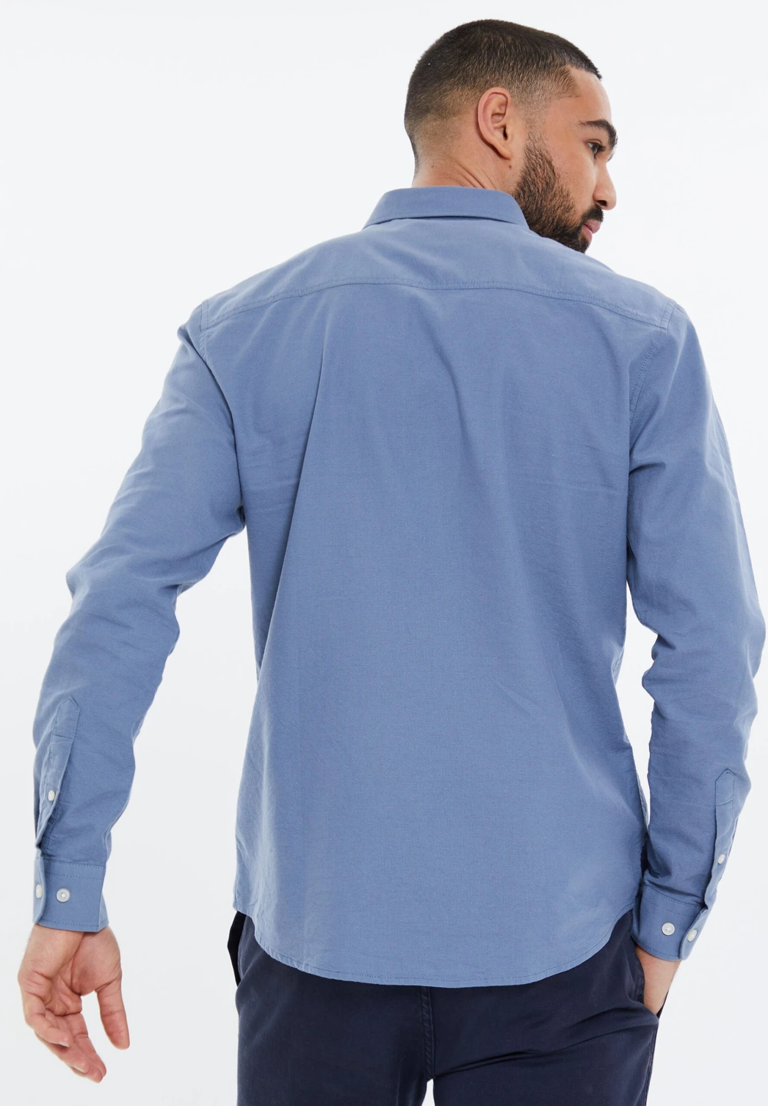 Threadbare Oxford Beacon - Camisa - Solid Denim 4 Threadbare Oxford Beacon - Camisa - Solid Denim - Imagen 2