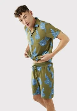 Peacock Button Up - Pijama - Khaki -Boss Ventas 5464060c04d8409a94479aa0f27fe99e