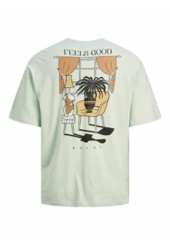 Jack & Jones Jorart Tee Crew Neck - Camiseta Estampada - Celadon -Boss Ventas 54915a8a95c04293bbad3582d40223c4