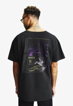 Insomnia - Camiseta Estampada - Washed Black
