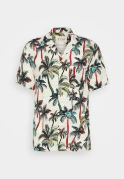 Scotch & Soda Short Sleeved Camp Shirt - Camisa - Offwhite Palmtrees -Boss Ventas 57e8f0aba8744e59807c87a8aab3ca31