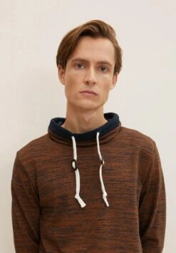 Tom Tailor Langarm - Camiseta De Manga Larga - Equestrian Brown Navy Slub -Boss Ventas 58354e5a6ac848d18d90ca40b70a6d54
