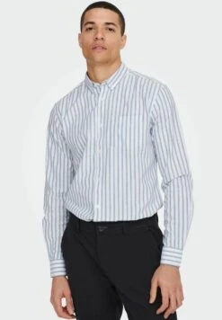 Only & Sons Onsalvaro Oxford Stripe - Camisa - Dress Blues 14 Only & Sons Onsalvaro Oxford Stripe - Camisa - Dress Blues -Boss Ventas 5964330dd8024bac9be763bd891b8ebc