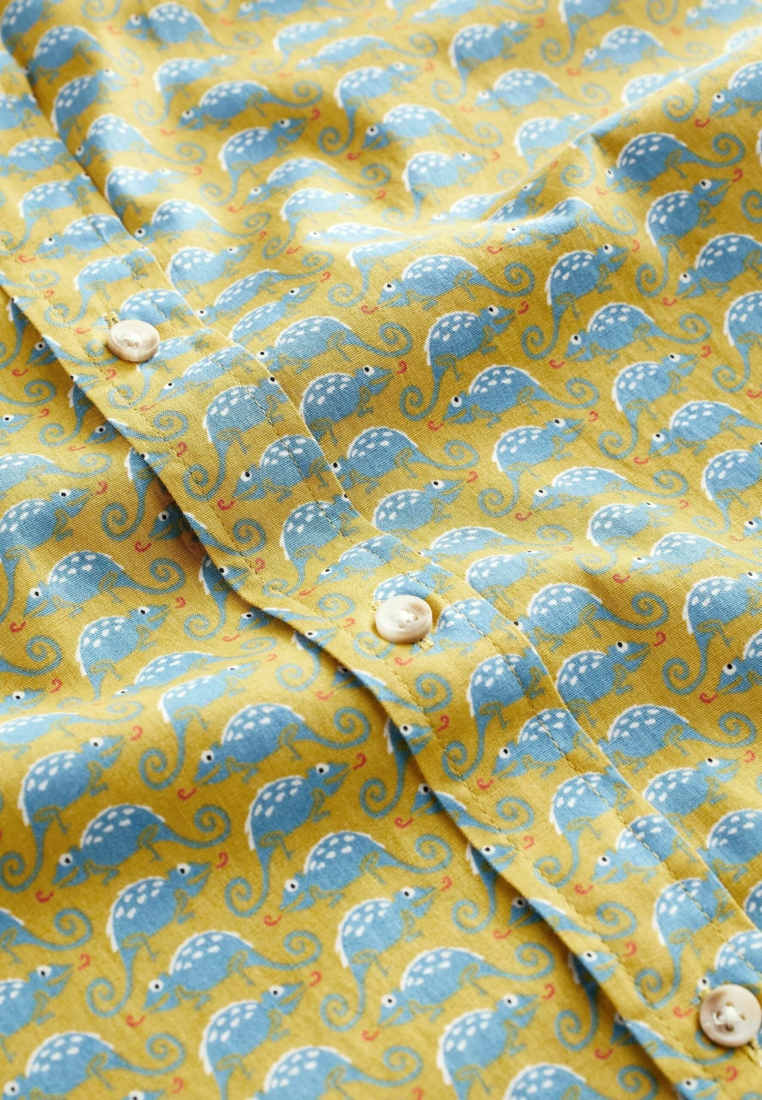 Next Conversational Printed Short Sleeve Standard - Camisa - Yellow 10 Next Conversational Printed Short Sleeve Standard - Camisa - Yellow - Imagen 8