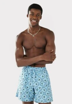 Ornamental Fan- Bañador - Blue