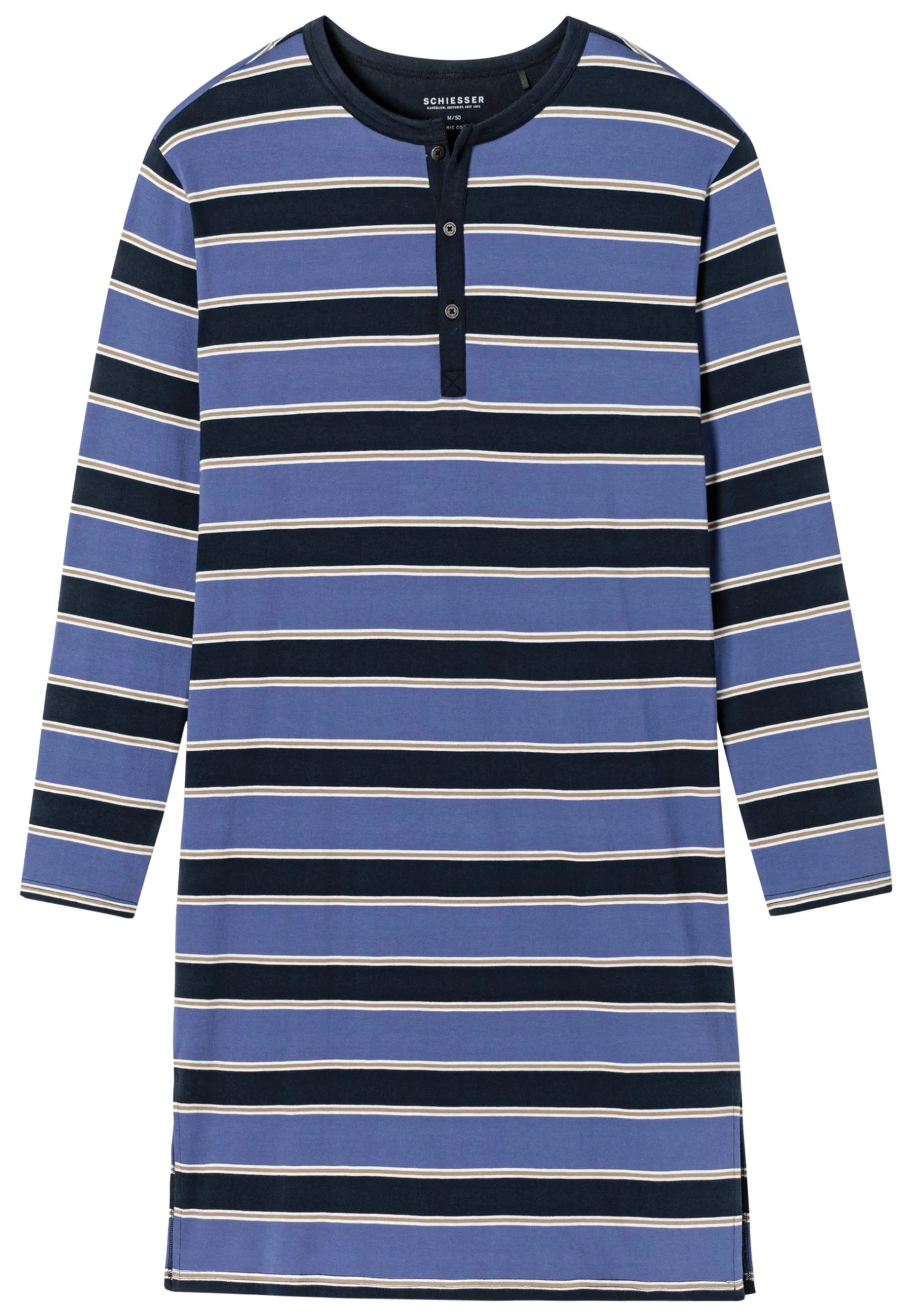 Schiesser Comfort Fit - Camisón - Jeansblau 7 Schiesser Comfort Fit - Camisón - Jeansblau - Imagen 5