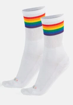 Pack 2 Pairs - Rainbow Pattern - Calcetines - White -Boss Ventas 648613b995044163a0c455b199670f76