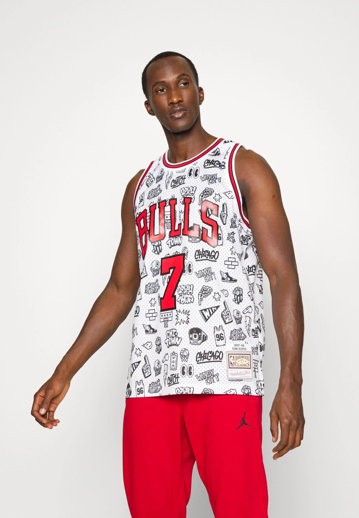 Mitchell & Ness Chicago Bulls Swingman - Equipación De Clubes - White 3 Mitchell & Ness Chicago Bulls Swingman - Equipación De Clubes - White