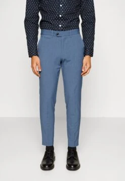 Lindbergh Slim Fit Club Pants - Pantalones Chinos - Sea Blue Melange