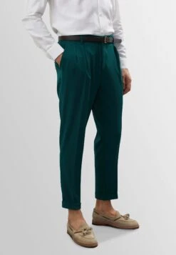 High Waist And Belted - Pantalones Chinos - Green -Boss Ventas 6f166bc7f6b64240af0b2b192867286c