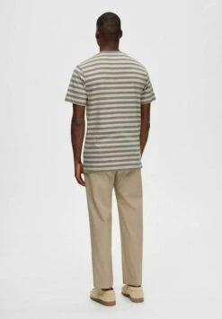 Selected Homme Slhricky StripeSs O-Neck - Camiseta Estampada - Vetiver -Boss Ventas 77a5ad9695d74fc994bc6e1a3e2dbad7