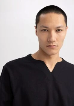 DeFacto Regular Fit- Camiseta De Manga Larga - Black 9 DeFacto Regular Fit- Camiseta De Manga Larga - Black -Boss Ventas 795a9a85ac294a3bae9180e6c9a9cebc