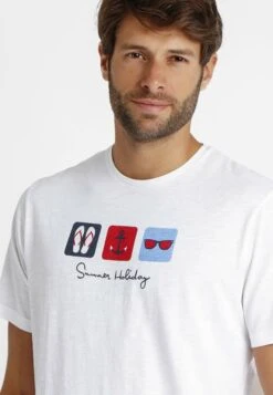 Manga Corta Summer Holiday Para - Pijama - Blanco -Boss Ventas 79686fb90d5240deb70559baf8784a91